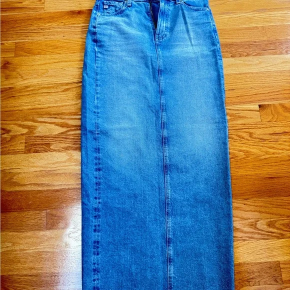 Ag Adriano Goldschmied Blue Maxi Skirt - Picture 6 of 7
